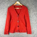 Toast Strickjacke Damen Größe UK Medium Kanal Wolle Kaschmir schwingender Pullover