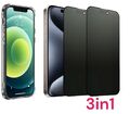 Hülle 2x Blickschutz Panzerfolie Glas Für iPhone 15 14 13 12 11 Pro Max Mini