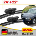 Scheibenwischer Vorne Für BMW 5er E39 Bj. 1995 -2004 Wischerblatt Satz 24"+22"