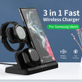 3 in 1 Wireless Charger Dock Ladestation für Samsung Galaxy S22 Ultra