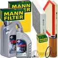 MANN INSPEKTIONSPAKET+6L FUCHS 5W-30 MOTORÖL passend für BMW 1er 2er 3er F20 F30