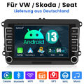 Android 13 Autoradio DAB+ Carplay GPS Navi 2+64GB für VW GOLF 5 6 Touran Polo 6R