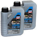 Motoröl Top Tec 4600 5W-30 LIQUI MOLY 2 X 1 Liter für Audi BMW Chevrolet Fiat