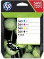 Original HP 364 (N9J73AE) Multipack für HP Deskjet 3520 Serie Photosmart B109A