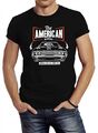 Herren T-Shirt American Muscle Sports Car Auto Tuning Retro Slim Fit Neverless®