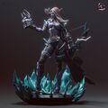 Sylvanas Windrunner - World of Warcraft - Fan Art Figur - Resin 3D Druck 273mm