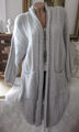 Warme Damen Strickjacke Cardigan Lang Strick Jacke Oversize Silber-Grau 38 40 42