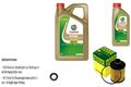 MANN-FILTER Ölfilter 6 L Castrol EDGE 5W-30 LL passend für Saab 9-3 Kombi YS3F