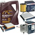 BOSCH Inspektionpaket 5 L MANNOL Energy Premium 5W-30 für Mitsubishi ASX 1.6