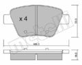 Bremsbeläge Hinten für SKODA OCTAVIA II SUPERB II YETI SEAT LEON VW TOURAN