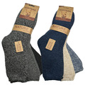 3 Paar Alpaka Socken Herren Damen Wollsocken Wintersocke dick gestrickt Strümpfe