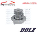 MOTOR KÜHLWASSERPUMPE WASSERPUMPE DOLZ O160 P FÜR FORD ZEPHYR IV 2.0 2L 57KW