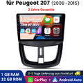 Für Peugeot 207 207CC 2006-2015 Android 13 Autoradio GPS Navi WIFI CarPlay DAB+