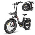 E Mountainbike 20 Zoll Elektrofahrrad Fat Bike E-Bike 500W 22AH Pedelec Citybike