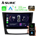 9" Carplay Android 13 Autoradio Navi  GPS 2+32G Mercedes-Benz E-Klasse W211 C219