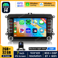 7" Android 14 Auto Radio Carplay GPS +Kam für VW GOLF 5 6 Passat Touran EOS Polo