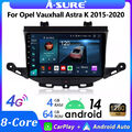 Für Opel Astra K 2015-2019 Carplay Autoradio Android 14 GPS 4+64G 8 Core WIFI FM