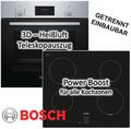 BOSCH INDUKTION HERD SET Backofen Teleskopauszug + Induktionskochfeld 60cm NEU