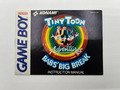 Tiny Toon Adventure Bab´s Big Break Game Boy Gameboy Spielanleitung TOP Zustand