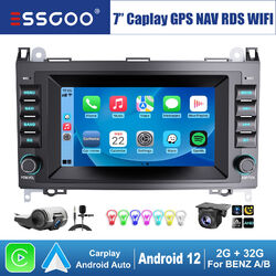 Autoradio Android 12 Carplay GPS KAM DVR Für Mercedes Benz A/B-Klasse W169 W245