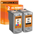 2 Patronen XL für Canon PG-40 & CL-41 Fax JX 200 JX 210 P JX 500 JX 510 P