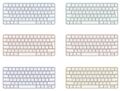 ORIGINAL APPLE MAGIC KEYBOARD MIT TOUCH ID SILBER A2449 FÜR MAC SILIKON MODELLE