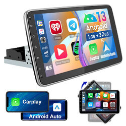 1DIN 10.1 Zoll Android 13 Autoradio mit Apple Carplay GPS NAVI WIFI BT 1+32G DSP