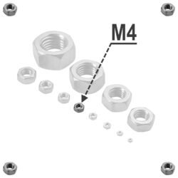 Edelstahl Sechskantmuttern DIN 934 rostfrei A2 VA V2A von M 1,6 bis M 24Schrauben-Niro® - Profiqualität vom Fachhändler!