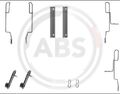 A.B.S. 1188Q Zubehörsatz, Scheibenbremsbelag vorne hinten für ALPINE CITROËN