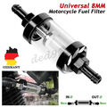 Universal Motorrad 8mm Waschbar Kraftstofffilter Benzinfilter Filter Diesel Quad