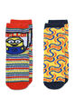 Minions Kinder Jungen Socken 2 Paar Gumminoppen Stoppersocken Strümpfe Paket Set