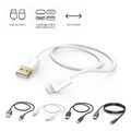 Hama Handy Ladekabel Datenkabel USB-C USB-A Apple Samsung wählbare Länge + Farbe