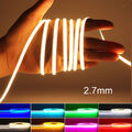 2.7mm 12V LED Leiste COB Stripe Lichterkette Lichtband Strip Streifen Leuchte