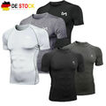 Kompressionsshirt Funktions Shirt Herren Laufshirt Fitness Sport Shirt kurzarm