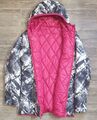 Esprit Wendejacke Jacke Steppjacke Rosa Grau mit Kapuze 164