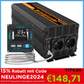 EDECOA 1500W 3000W Reiner Sinus Wechselrichter Spannungswandler 12V 230V USB V5