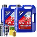 Motoröl 5W40 LIQUI MOLY Diesel High Tech 10L +MANN Ölfilter +Spülung +Cera Tec