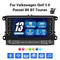 Carplay Autoradio Android 13 2+64G GPS Cam Für VW GOLF 5 6 Touran POLO EOS Caddy