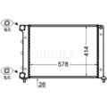 Kühler Motorkühlung MAHLE CR 1411 000S für Alfa Romeo 146