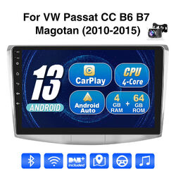 Für VW Passat B6 B7 CC 10-15 Autoradio DAB+ CarPlay Android 13 4+64G GPS BT Kam