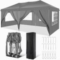 Klapp Pavillion 3x6m3x3m Faltpavillon Outdoor Gartenzelt Partyzelt Wasserdicht