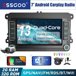 7" Autoradio 32G Carplay Android 13 GPS DVR Kam Für VW GOLF 5 6 PASSAT 3C Touran