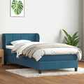 Boxspringbett mit Matratze Bettgestell Polsterbett Lattenrost Bett Samt vidaXL