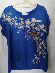 Lola Paltinger Blusenshirt, blau, Gr.  40