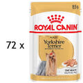 (€ 12,74/kg) Royal Canin Breed Yorkshire Terrier Adult Wet Nassfutter 72 x 85 g