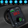 FM Transmitter Auto Bluetooth 5.0 KFZ Radio Adapter Dual USB Ladegerät für Handy