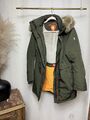 Damen Wellensteyn Winterjacke Parka Khaki Harbour Courture Gr. M Lang Wolkenlos