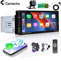 DAB+ 6.9" Autoradio 1Din Touchscreen Wireless Apple Carplay Android Auto FM Mik