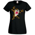 Youth Designz Taz Damen T-Shirt Print Looney Cartoon Tunes Lustig Bunny Bugs Fun