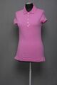 Ralph Lauren Damen Poloshirt Polohemd S rosa Kurzarm Kragen Knopf Piqué Stretch